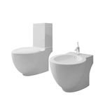 Set de toaleta si bideu, ceramica alba, Gossi