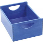 Cutie depozitare inalta din lemn de fag – albastra - Flexi, Moje Bambino