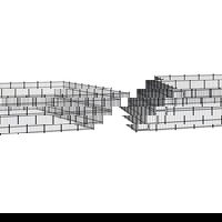 Gossi padoc pentru caini de exterior, 92,16 m2, otel, Gossi