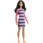 Papusa Mattel Barbie Doll Fashionistas #147, 3+ ani, Mov / Roz
