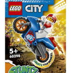 LEGO City Stuntz - Motocicleta de cascadorie-racheta 60298, 14 piese