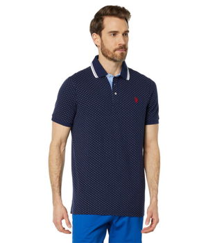 Incaltaminte Barbati US POLO ASSN Short Sleeve Pindot Polo Classic Navy, U.S. POLO ASSN.