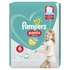 PAMPERS 6 Pants 15kg+ x 19buc, Pampers
