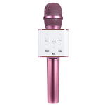 Microfon Wireless Cu Sistem Karaoke Profesional Boxe Si Bluetooth Roz Fucsia, Wster