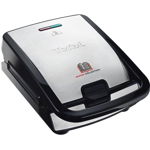 Sandwich maker Tefal Fast Food Collection SW854D16, 700 W (Inox/Negru), Tefal