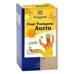 Ceai Bio Turmeric Auriu cu Ghimbir si Cardamom, 18 plicuri, Sonnentor, Sonnentor