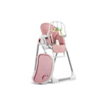 Scaun de masa reglabil, multifunctional, 3in1, Nukido, Belo, Pink, cu bara de jucarii