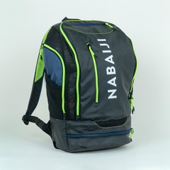Rucsac înot 900 27 L Negru-Galben, DECATHLON