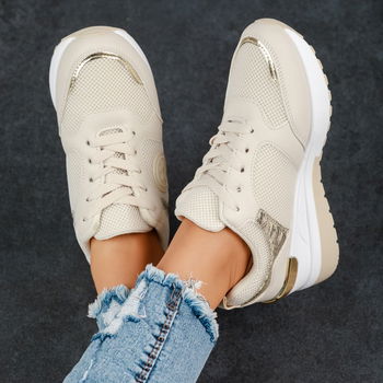 Adidasi Dama cu Platforma Archer Bej #13706