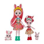 Set papusi Enchantimals - Bree Bunny & Twist si Bedelia Bunny & Tappy, Mattel