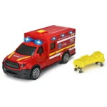 Masina ambulanta Dickie Toys City Ambulance SMURD cu accesorii, Dickie Toys