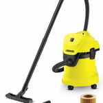 Aspirator Karcher WD3, 1000W, 17l (Negru-Galben)