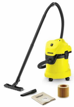 Aspirator Karcher WD3, 1000W, 17l (Negru-Galben)