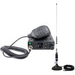 Pachet Statie radio CB PNI Escort HP 8900 ASQ, 12-24V + Antena CB PNI S75 cu baza magnetica, PNI