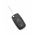 Audi - Carcasa cheie tip briceag, 2+1 butoane, cu buton panica, cu baterie CR2032, 