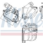 Radiator ulei termoflot cu carcasa filtru potrivit BMW Seria 1 (E81), 1 (E82), 1 (E87), 1 (E88), 1 (F20), 1 (F21), 2 (F22, F87), 2 (F23), 3 (E90), 3 (E91), 3 (E92), 3 (E93), 3 (F30, F80), 3 (F31) 1.6-, NISSENS