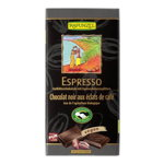 Ciocolata amaruie Vegana cu Espresso 55 % cacao Fairtrade Rapunzel, bio, 80 g