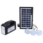 Kit panou solar Gdplus GD-7, 3 becuri, lanterna inclusa