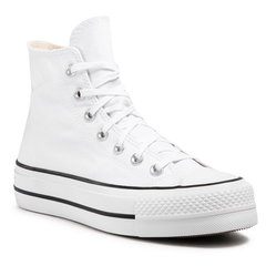 Converse, Tenisi flatform CTAS LIFT HI, Alb, 9.5