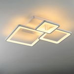 Lustra LED RFAN Model K002-3 Cu Telecomanda 3 Tipuri De Lumina Intensitate Reglabila 61W Alb, RFAN