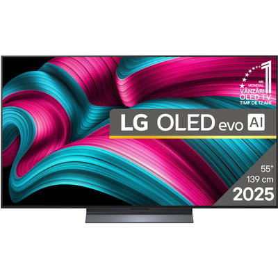 Televizor OLED LG Smart OLED55C51LA Seria evo AI C5, 55 inch, Ultra HD 4K, Black