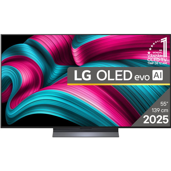 Televizor OLED LG Smart OLED55C51LA Seria evo AI C5, 55 inch, Ultra HD 4K, Black