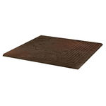 Klinker grinda arcuita de colt structurala Semir Brown Portelanat 30 x 30, Paradyz