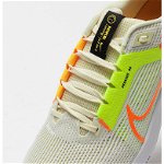 Nike, Pantofi pentru alergare Air Zoom Pegasus 40, Verde neon, Crem, 11.5