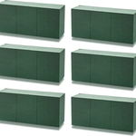 Set de 6 bureti pentru plante NUPTIO, spuma, verde inchis, 23 x 10,5 x 6,5 cm