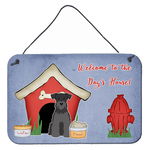 Caroline`s Treasures Dog House Colectia miniatura Schanuzer black wall sau door hanging Prints Mltcl 8x12, 