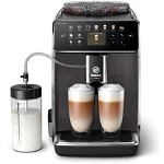 Saeco Espressor automat Saeco GranAroma SM6580/10, sistem de lapte Latte Duo, 14 bauturi, ecran TFT color, 4 profiluri utilizator, filtru AquaClean, rasnita ceramica, functie DoubleShot, Gri, Saeco