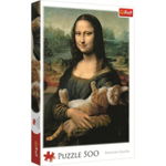 Puzzle Monalisa cu pisica 500 de piese, Trefl, 