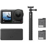 Camera video sport DJI Osmo Action 4 Adventure Combo, Wi-Fi, Bluetooth, negru