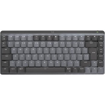 Tastatura Wireless Logitech MX Mechanical Perfomance Mini, Iluminata, Silentioasa, USB, BT, US INT, Negru, Logitech
