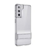 Husa Premium Esr Air Shield Boost Compatibila Cu Samsung S21, Silicon, Stand Metalic, Transparenta