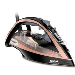 Fier de calcat Tefal Ultimate Pure FV9845, 3100 W, 260 g/min (Negru/Auriu), Tefal Fier de calcat Tefal Ultimate Pure FV9845, 3100 W, 260 g/min (Negru/Auriu), Tefal