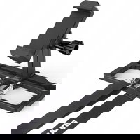 Suport auto pentru telefon, montare pe parbriz sau bordul masinii, ZJ065, sistem de prindere, rotire 360, brat ajustabil, diagonala maxima 4.7-7.2", ABS si silicon, Negru