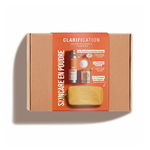Set cadou gel de dus si exfoliant pudra + geanta cosmetice, bio, Clarification, Clarification