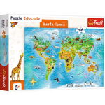 PUZZLE EDUCATIONAL HARTA LUMII 104 PIESE, TREFL EDU