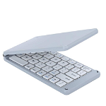 Tastatura Pliabila Slim SpectrumPoint®, conectare Bluetooth, fara fir, universala, compatibila Windows, Android, IOS, pentru Sisteme PC, Laptop, Tableta, Telefon , Argintiu