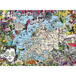 Puzzle Harta Europei, 500 Piese