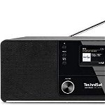 TechniSat Radio cu ceas, TechniSat, DIGITRADIO 370 CD BT, DAB +, FM, CD drive, USB, Telecomanda, 10 W, Negru, TechniSat