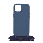 Husa de protectie cu snur Techsuit Crossbody Lanyard compatibil cu iPhone 15 - Albastru, Techsuit