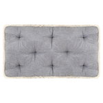 Pernă pentru canapea din paleți, antracit, 73 x 40 x 7 cm