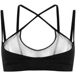 THE ATTICO THE ATTICO mesh-panel criss-cross top BLACK, THE ATTICO