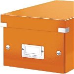 Cutie arhivare leitz Arhivarea Caseta Leitz Click & Store pentru DVD-portocaliu (10K261L), Leitz