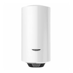 Boiler electric Ariston Pro Eco Slim 65, 1800 W, 65l, Afisaj LED, Tehnologie NanoMix+, Functie ECO, Design Slim, Rezervor emailat, Alb 65 l