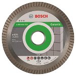 Best for Ceramic Extra-Clean Turbo - Disc diamantat de taiere continuu, 125x22.2x1.4 mm, taiere uscata , BOSCH