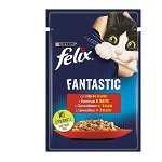 Hrana umeda pentru pisici Felix Fantastic Vita in Aspic, 85g