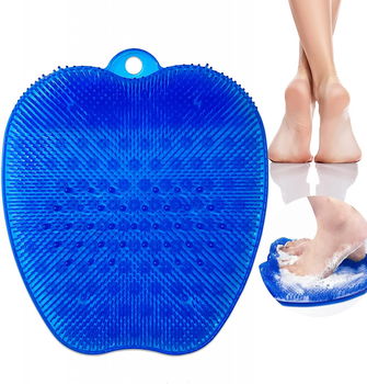 Perie pentru picioare KEEBAX, PVC, albastru inchis, 24 x 27 cm